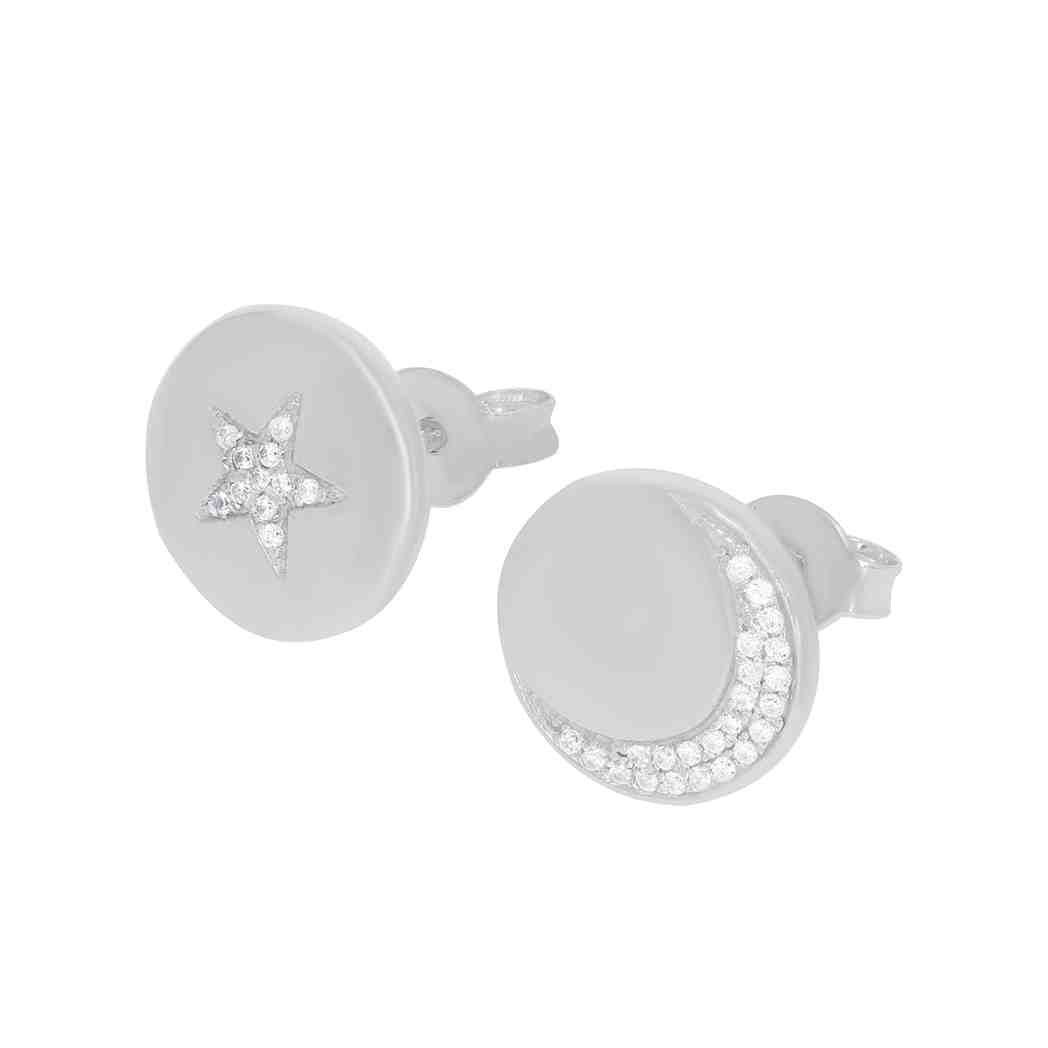 Star & Moon Stud Earring ER21839A
